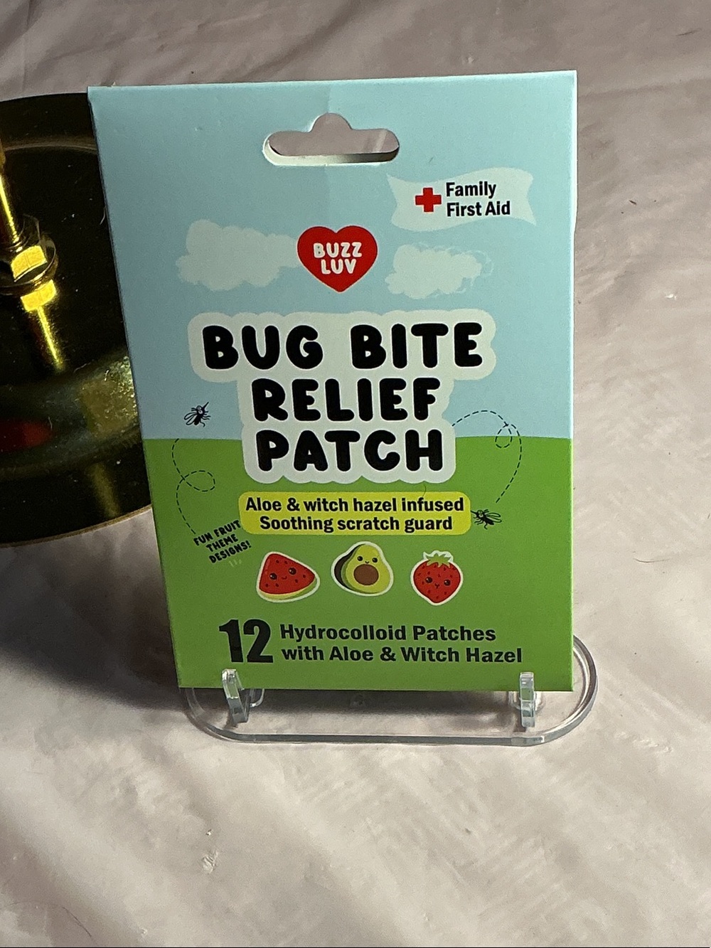Bug Bite Relief Patch - Green - 12 Hydrocolloid Patches